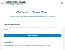 Tablet Screenshot of cscc.emsicareercoach.com